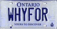 WHYFOR Plate (Ontario)
